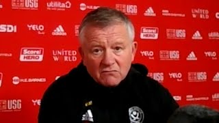 Sheffield United 0-1 Man City - Chris Wilder - Post Match Press Conference
