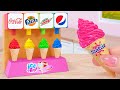 COLA PEPSI FANTA Ice Cream! 😲Amazing Miniature Rainbow Ice Cream Decorating 🍹Mini Cakes Recipe