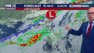 Orlando Weather Forecast: Rain arriving Friday into Saturday, will help with extreme drought