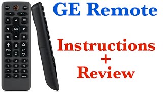 GE Universal Remote Programing, Pairing, and Review by Skywind007