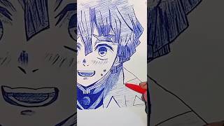 Zenitsu pen sketch || #drawing #demonslayer #zenitsu