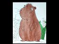 adorable capybara coloring and capybara song capybara capybaramemes