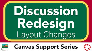Canvas Discussion Redesign - Layout Changes