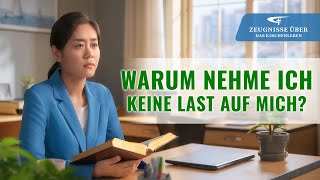 Glaubenszeugnis 2023 | Warum nehme ich keine Last auf mich?