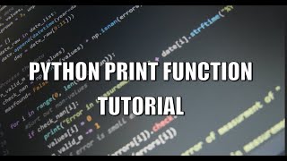 1- Python print() Function | CodeWithZeroBrainCells | Python Programming