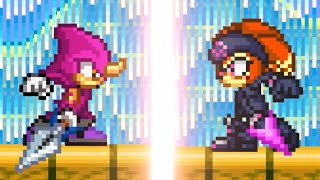 Espio The Chameleon vs Shade The Echidna | Sonic Sprite Battle Animation