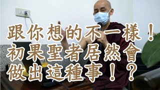 跟你想的不一樣！初果聖者居然會做出這種事！！南傳上座部佛教：覓寂尊者開示。