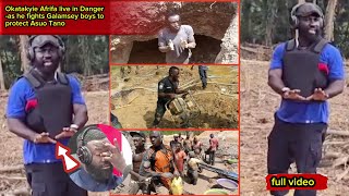 full video-Okatakyie Afrifa livɛ in dangɛr-as he f!ghts Galamsey boys to protect Asuo Tano