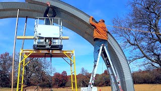 What Building a Quonset Hut is REALLY Like - Quonset Hut Build Day 3