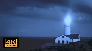 Lighthouse: Relaxing Background Sounds + Distinctive Fog Horn
