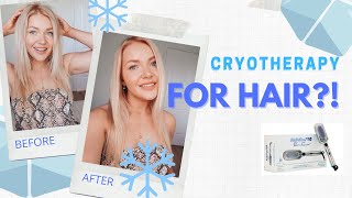 FREEZING MY HAIR?! Testing out the BaBylissPro Cryotherapy Hairbrush (Review)