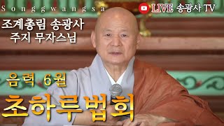 [LIVE] 송광사 음력 6월 초하루 법회 주지 무자스님 24.7.6