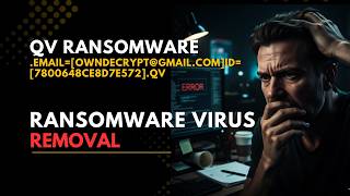 || SOLVED โ
๐|| Qv (.Qv) ransomware Virus - removal and Decryption