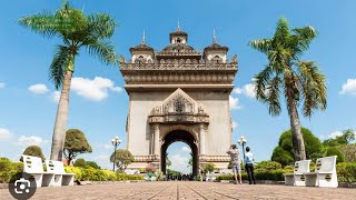 Walking👫 Tour Patuxay of Laos🇱🇦