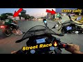 CRAZY Street Race🔥 | NS200 vs R15M | Close Calls & Hyper Riding 😱