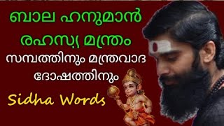 ⭕️ബാല ഹനുമാൻ രഹസ്യ മന്ത്രം.സമ്പത്തിനും മന്ത്രവാദം ദോഷത്തിനും /SRI BALA TRIPURA SUNDARI TEMPLE.