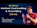 🔥 Java Method Overloading and Overriding In-depth Concept {in Hindi} | 2024 | Placements