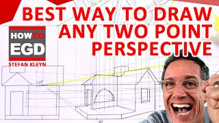 BEST Way Two Draw ANY Two POINT PERSPECTIVE