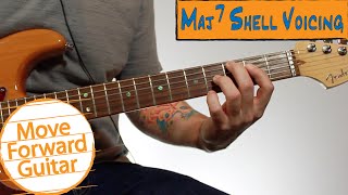 Beginner Jazz Guitar Chords - Major 7 Shell Voicing