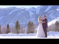 Winter Destination Wedding film in Sun Valley, Idaho Mountains