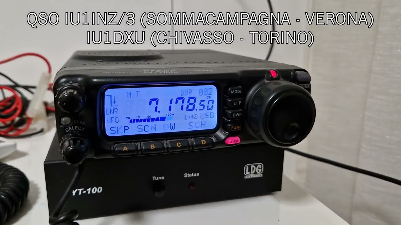 QSO HF Radioamatoriale 40 Metri IU1INZ/3 IU1DXU Torino Verona ...