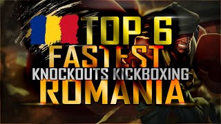 TOP 6 FASTEST KNOCKOUTS KICKBOXING - ROMANIA