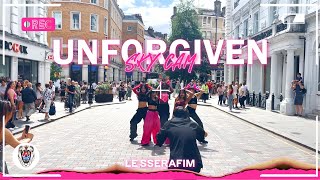 [K-POP IN PUBLIC LONDON | SKY CAM] LE SSERAFIM (르세라핌) - ‘UNFORGIVEN’ Dance Cover