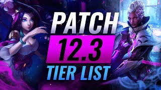 NEW BEST Champions TIER List – League of Legends Patch 12.3