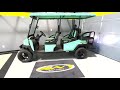 Mint Bintelli Beyond 6PR 48V 105ah Lithium Electric Limo Golf Cart 6 Lifted Passenger Flip Seat