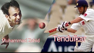 Tendulkar Playing Hesitantly to Muhammad Zahid Pace Bowling || Zahid vs Tendulkar || Highlights