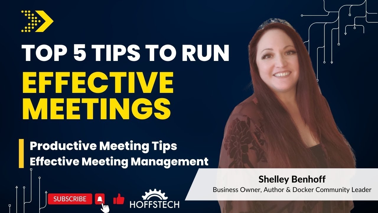 Top 5 Tips To Run A Productive Meeting | Leading Effective Meeting Tips ...