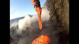 Observing lava from very nearly place..