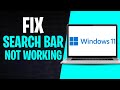 How to Fix Windows 11 Search Bar Not Working (2026 UPDATE)