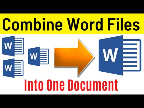 How To Combine Microsoft Word Documents Into One | Merge Word Documents (Easiest Way)