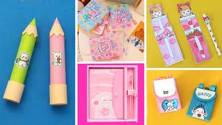 5 DIY - CUTE SCHOOL SUPPLIES - Paper Craft - DIY Mini Notebooks - girl crafts -Back to School Crafts