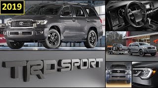 2019 Toyota Sequoia TRD Sport in Magnetic Grey Full Review of Features and walk around