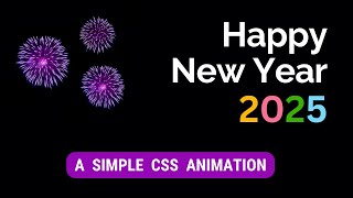 CSS Animation Happy New Year 2025