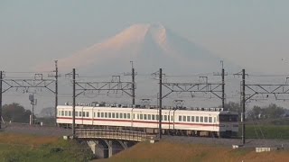 【富士山を背景に走る】東武特急 350系 しもつけ　東武宇都宮発 浅草行き