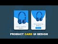 CSS Creative Product Card UI Design | E-commerce Card Using Html5 & CSS3