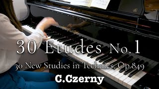 Czerny op.849, No.1, from 30 New Studies in Technics