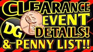 ⚠️STARTS NOW! NEW PENNY LIST \u0026 CLEARANCE EVENT INFO! DOLLAR GENERAL CLEARANCE EVENT \u0026 PENNY LIST!