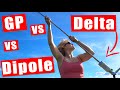 Young Lady's Antenna Challenge: GP, Dipole, Delta - Raisa installs and compares