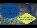 Add Two Numbers with Javascript, freeCodeCamp Basic Javascript