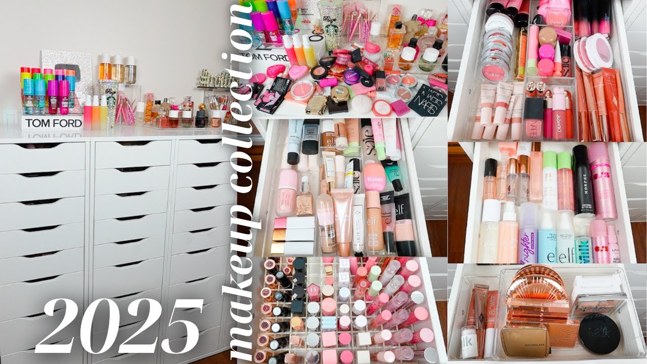 Organizing My Entire Makeup Collection 2025 Youtube