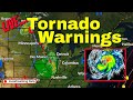 🔴Live: Tornado Warnings!  -  Hurricane Ernesto Coverage!   8-16-24