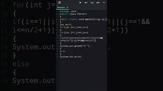 #Shorts 🔥🔥Java Program Print Alphabet S using for loop