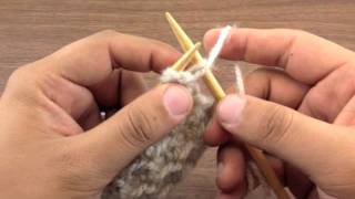 How to Knit the Make Knot Stitch (English Style)