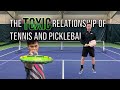 the toxic relationship between tennis and pickleball