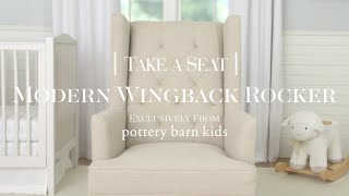 Modern Wingback Rocker | Pottery Barn Kids