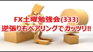 FX土曜勉強会(333)逆張りもペアリングでガッツリ‼